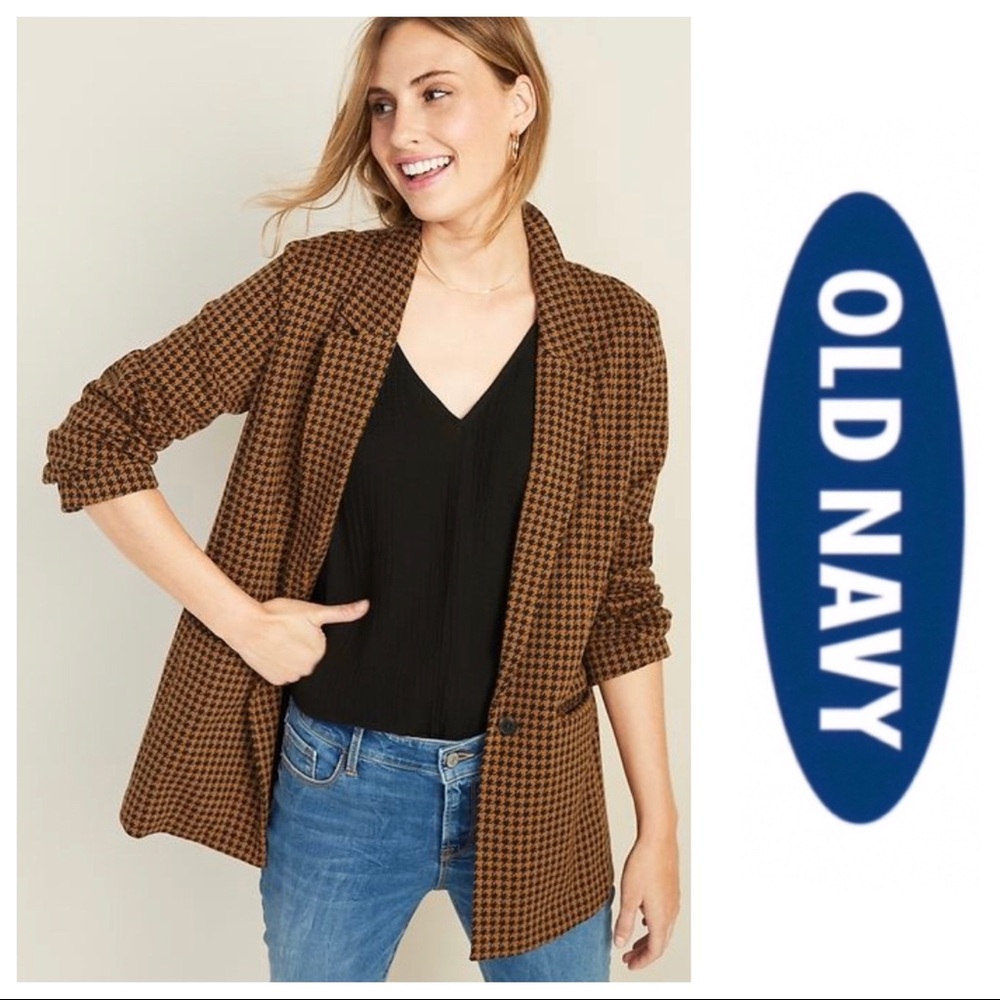 Old Navy Jacquard Boyfriend Blazer